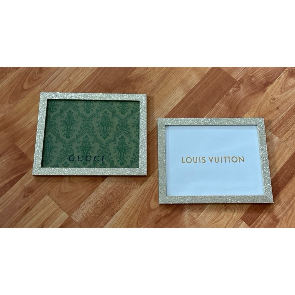 Bundle of 2‎ Gold Glitter Frame Art